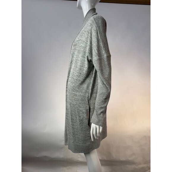 Gap Womens Heather Gray Open Front Cardigan Sweater Long Sleeve Lightweight L - Picture 4 of 16